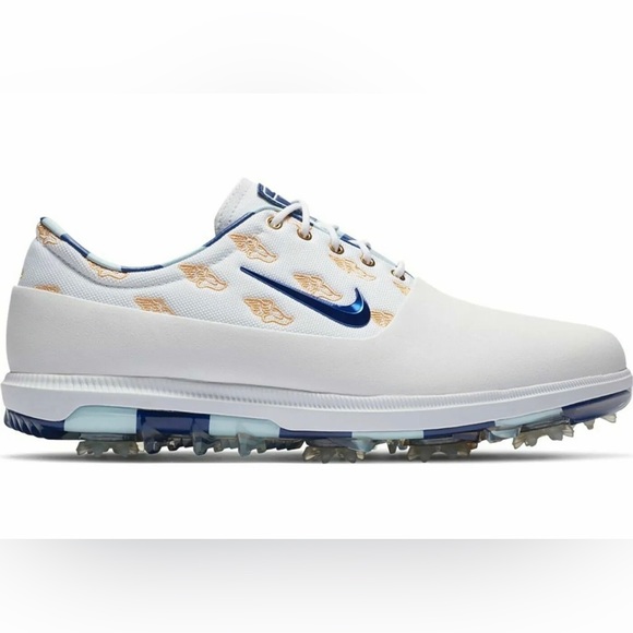 Nike Mens Air Zoom Victory Tour Golf Shoe US Open Gold/Deep Royal CK1213-100 NIB - Picture 2 of 11